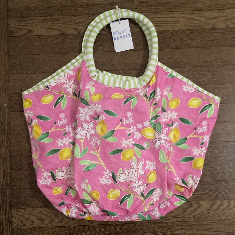 Roller Rabbit Assorted Bondi Beach Bag with Limited Lemon Print